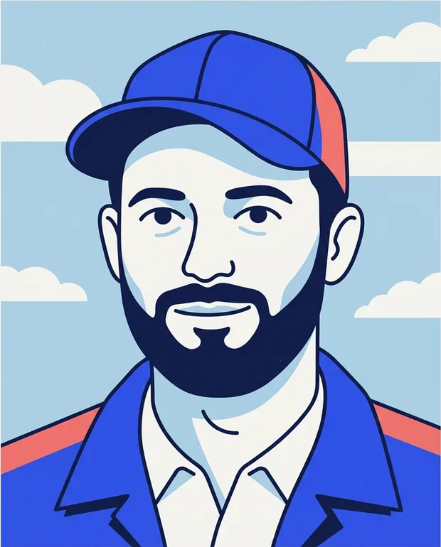 Illustrated portrait of Tom Blackwood