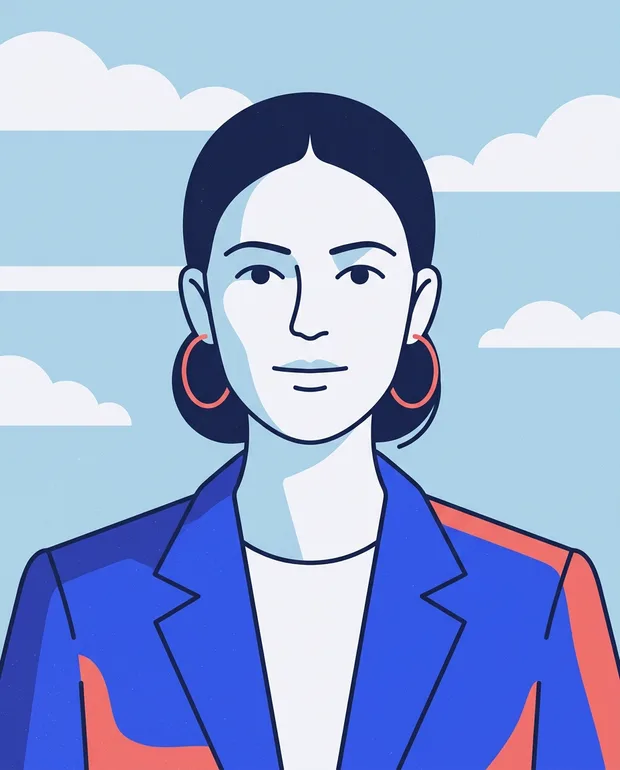 Illustrated portrait of Sofia Lund
